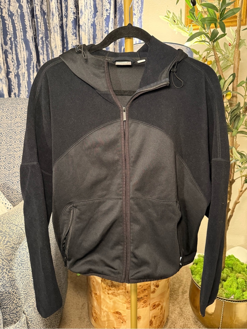Puma Black Hooded Zip-Up Jacket